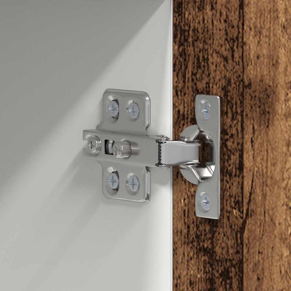 Dulap suspendat cu raft Riga Lemn vechi si Alb 50 x 31 x 100 cm — imaginea 10