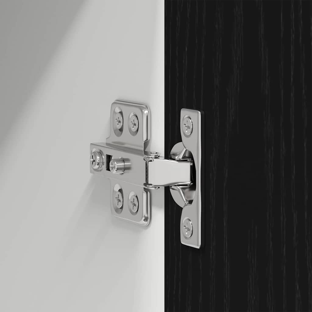 Dulap suspendat Riga Stejar Negru 60 x 31 x 80 cm Lemn compozit — imaginea 10