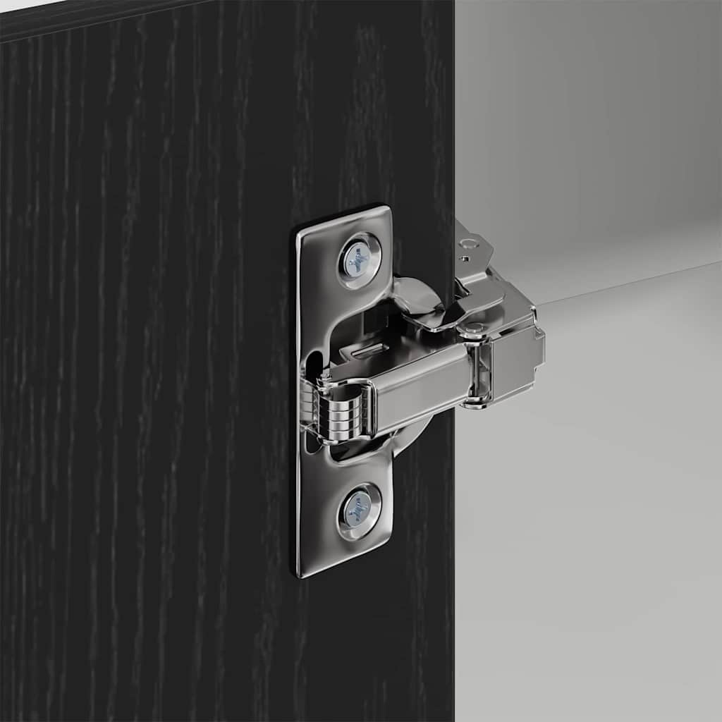 Dulap suspendat Riga Stejar negru si Alb 57 x 57 x 100 cm — imaginea 10
