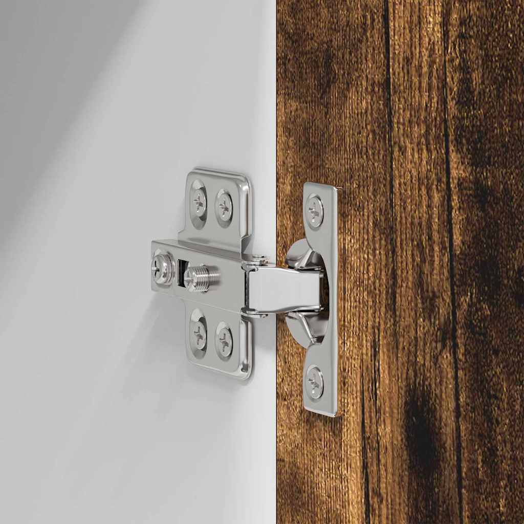 Dulap suspendat Riga Stejar afumat si alb 50 x 31 x 40 cm — imaginea 10