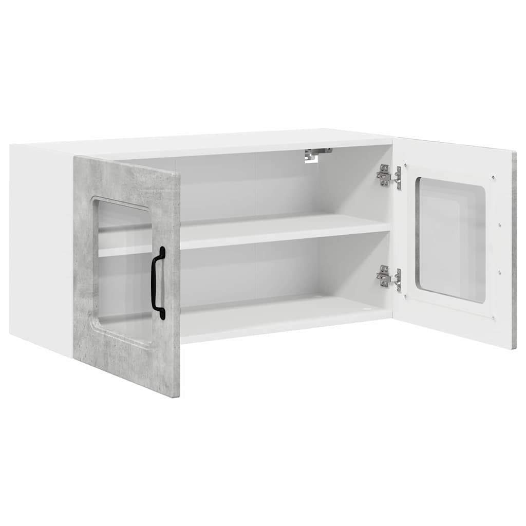 Dulap suspendat de bucatarie Gri din beton 80 x 31 x 40 cm — imaginea 6