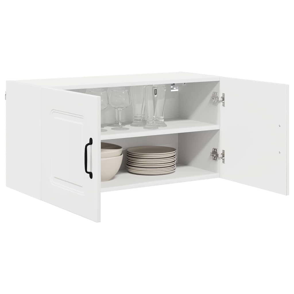 Dulap suspendat de bucatarie Alb 80 x 31 x 40 cm Lemn compozit — imaginea 4
