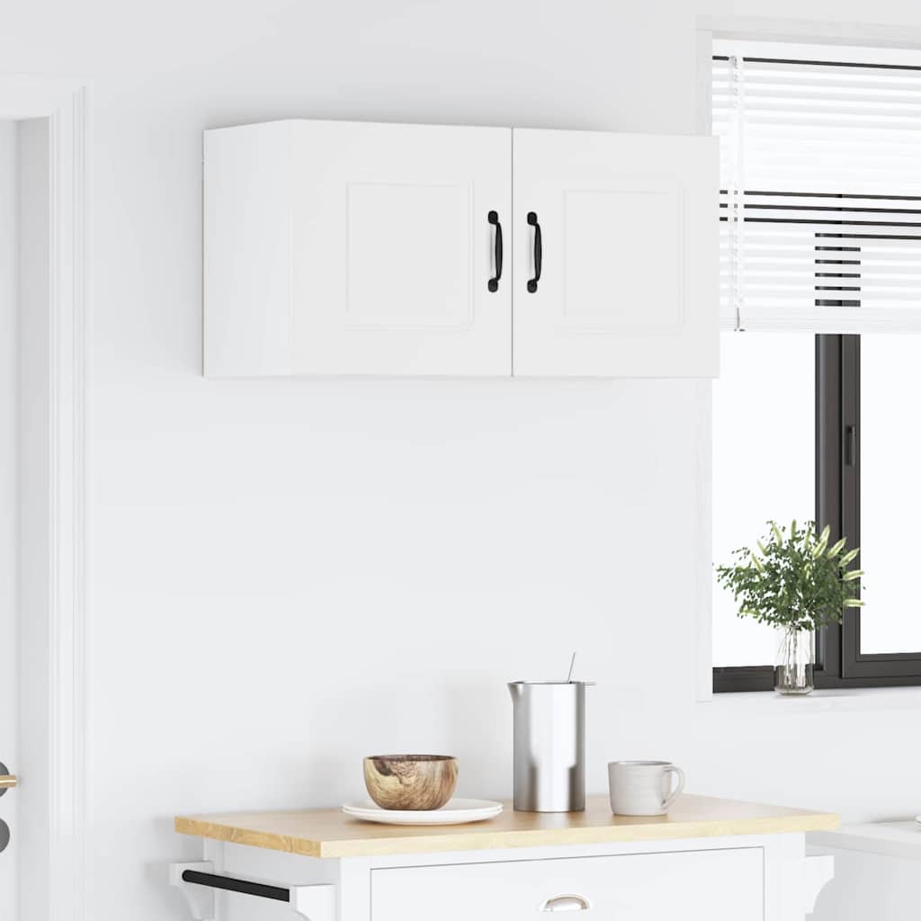 Dulap suspendat de bucatarie Alb 80 x 31 x 40 cm Lemn compozit — imaginea 5
