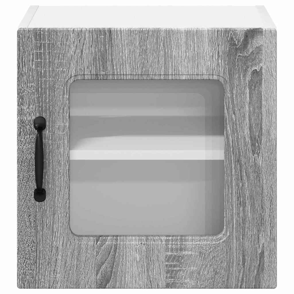 Dulap suspendat de bucatarie 2 pcs Gri Sonoma 40 x 31 x 40 cm — imaginea 8