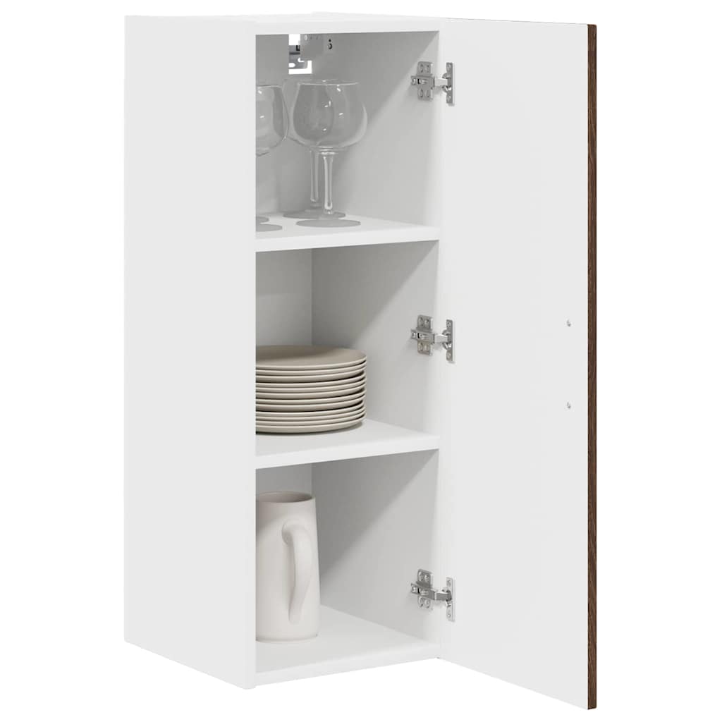 Dulap suspendat de bucatarie Stejar inchis 30 x 31 x 80 cm — imaginea 4