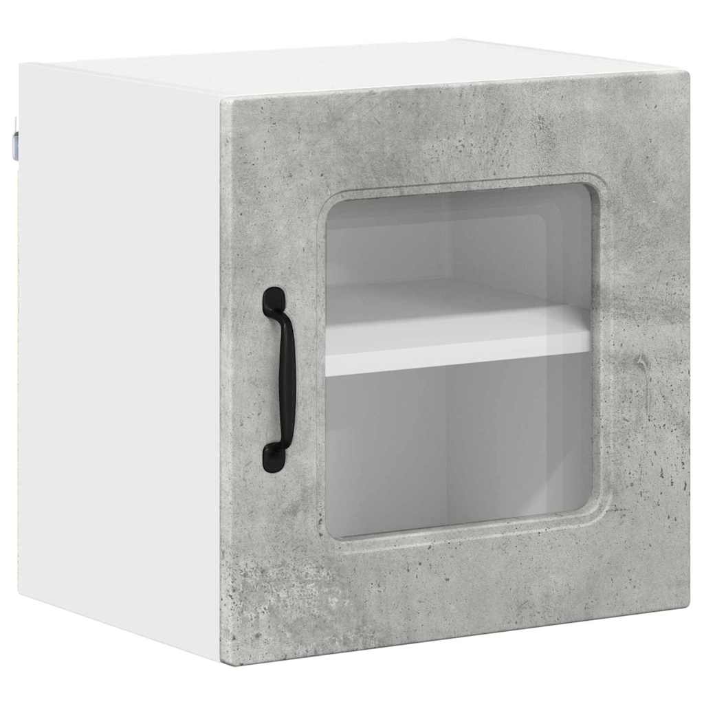 Dulap suspendat de bucatarie Gri din beton 40 x 31 x 40 cm