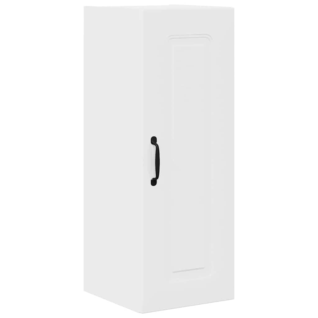 Dulap suspendat de bucatarie cu raft Alb lucios 30 x 31 x 80 cm