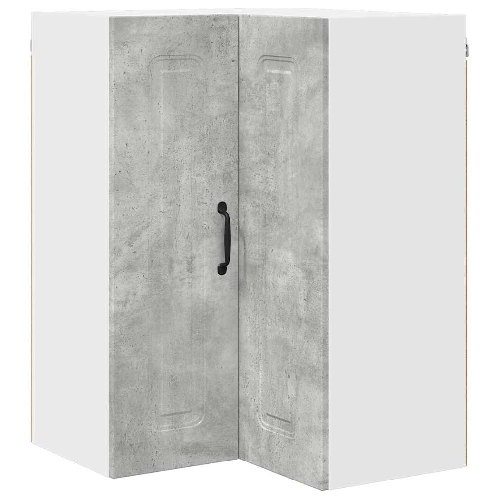 Dulap suspendat de bucatarie Gri din beton 57 x 57 x 80 cm