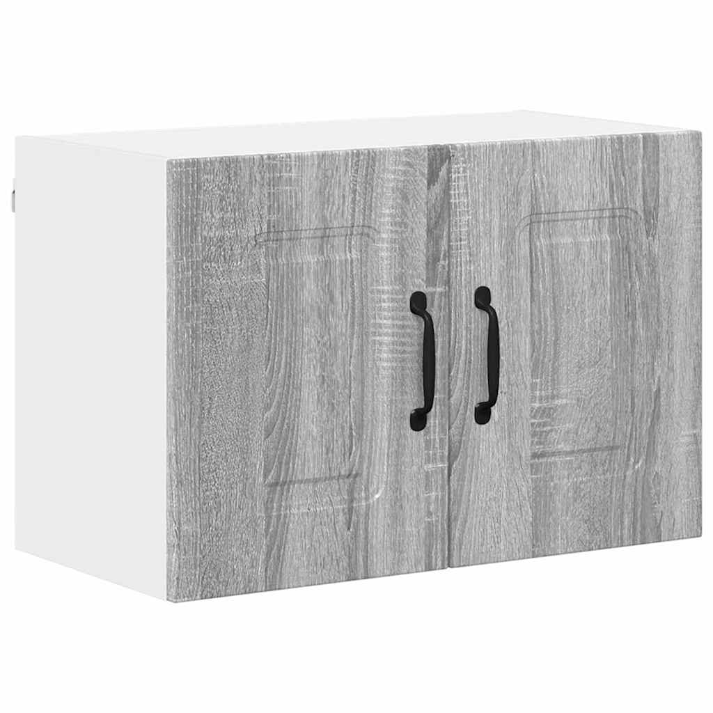 Dulap suspendat de bucatarie 2 pcs Gri Sonoma 60 x 31 x 40 cm — imaginea 6