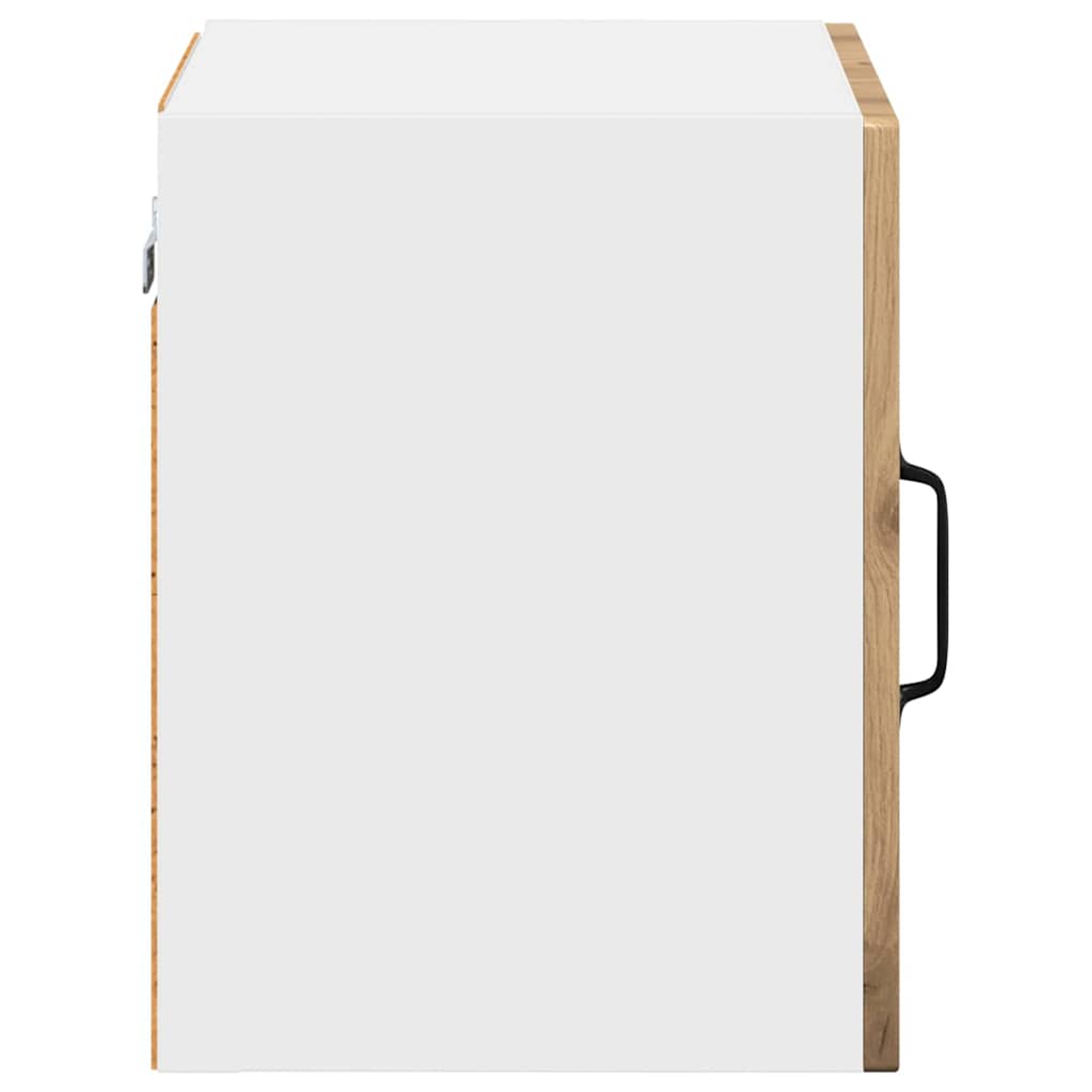 Dulap suspendat de bucatarie cu raft 2 pcs Stejar Artizanal — imaginea 9