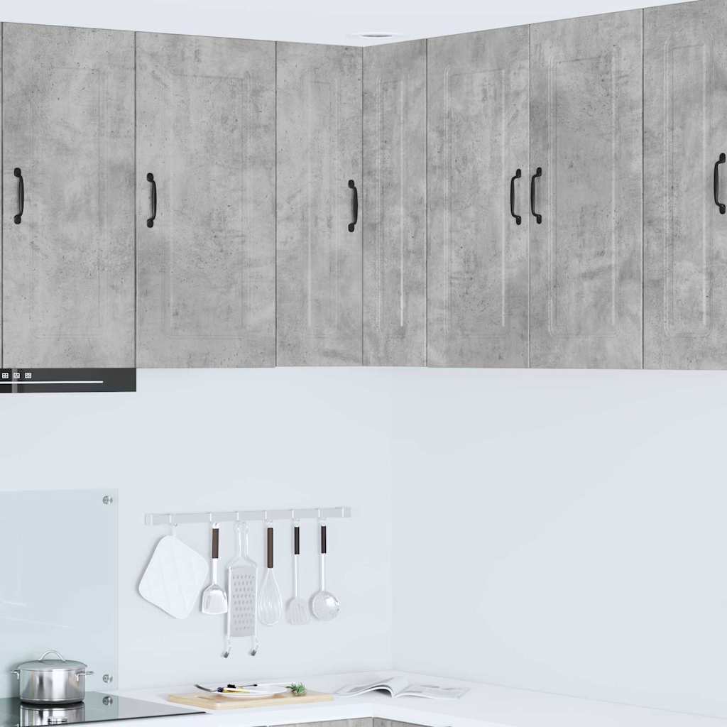 Dulap suspendat de bucatarie Gri din beton 57 x 57 x 80 cm — imaginea 2