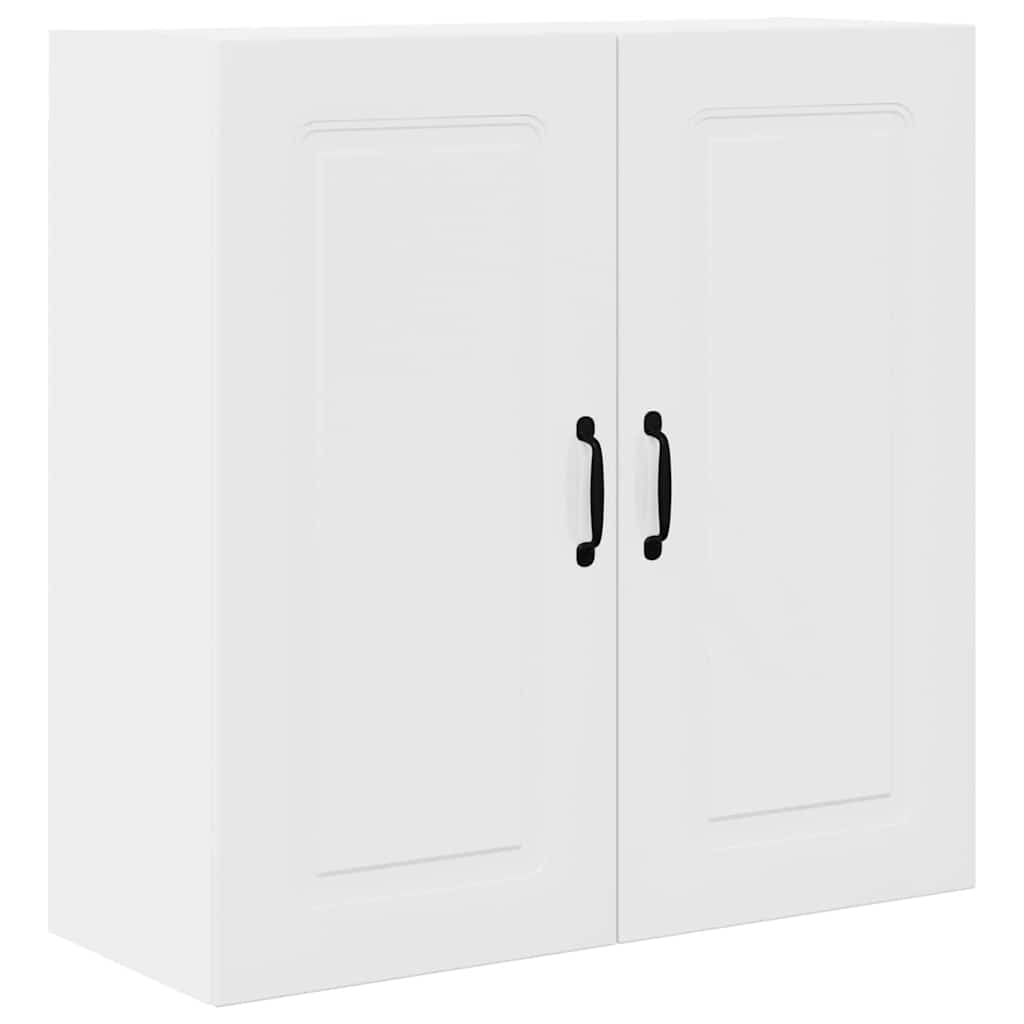 Dulap suspendat de bucatarie cu raft Alb lucios 80 x 31 x 80 cm