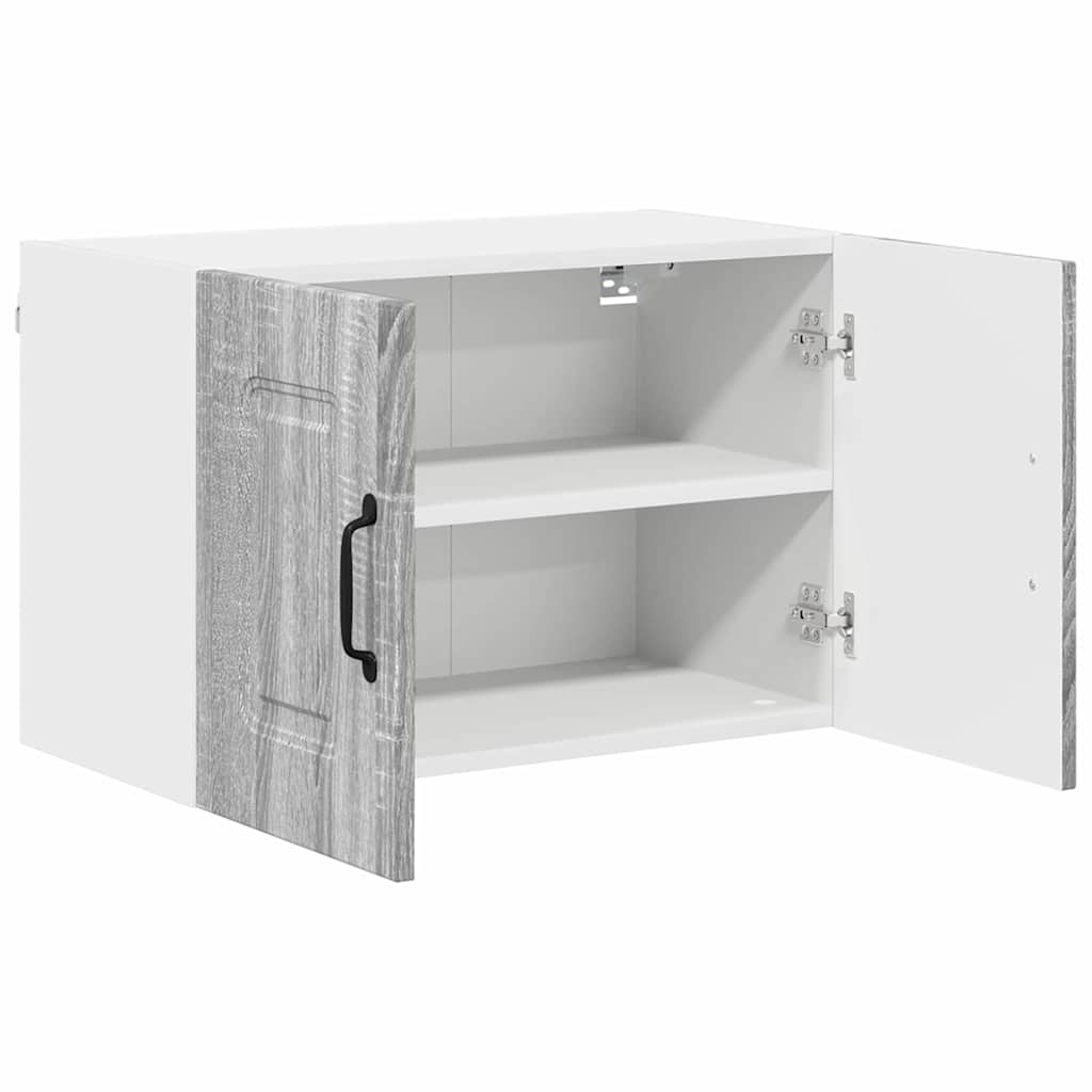 Dulap suspendat de bucatarie 2 pcs Gri Sonoma 60 x 31 x 40 cm — imaginea 7