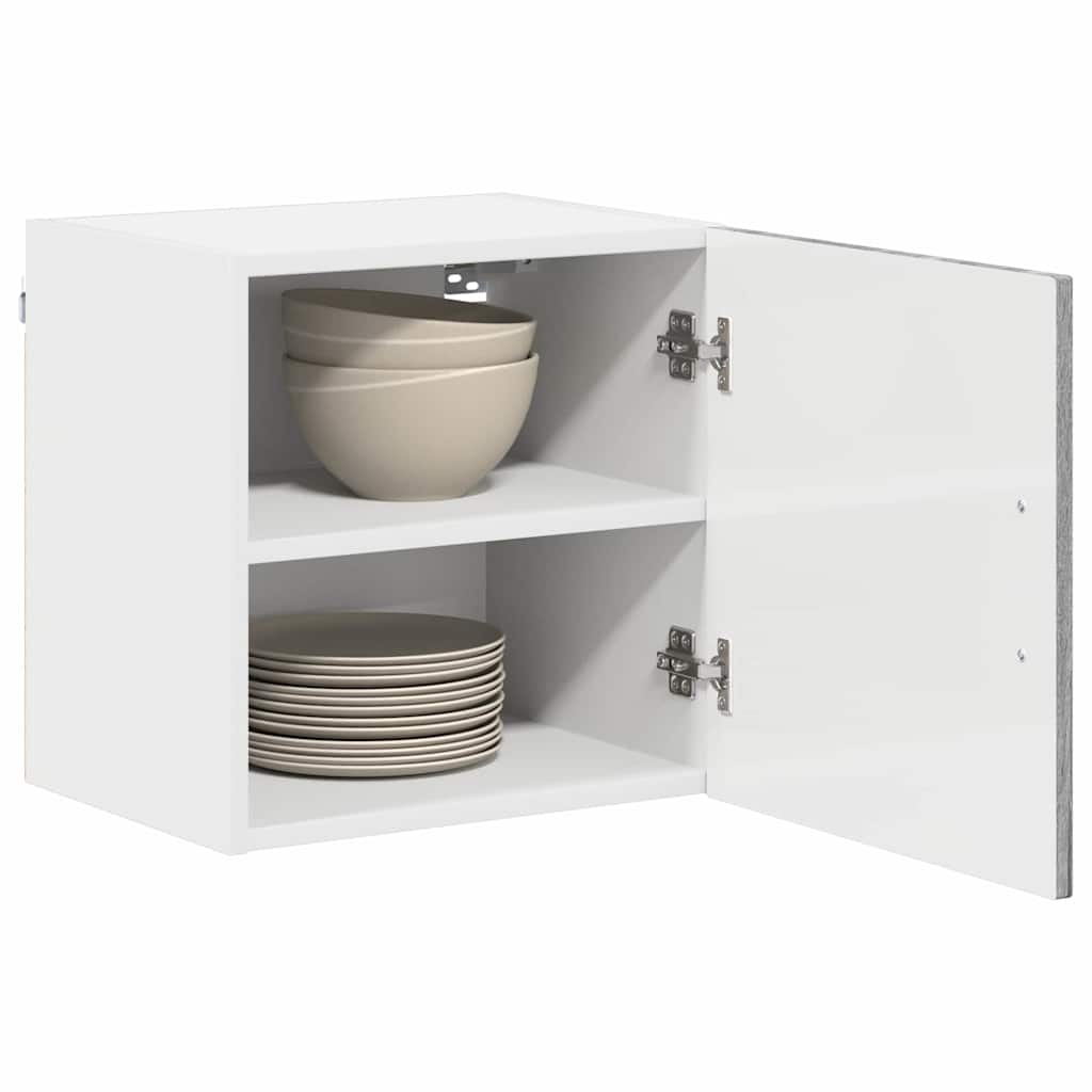 Dulap suspendat de bucatarie cu raft Gri Sonoma 40 x 31 x 40 cm — imaginea 4
