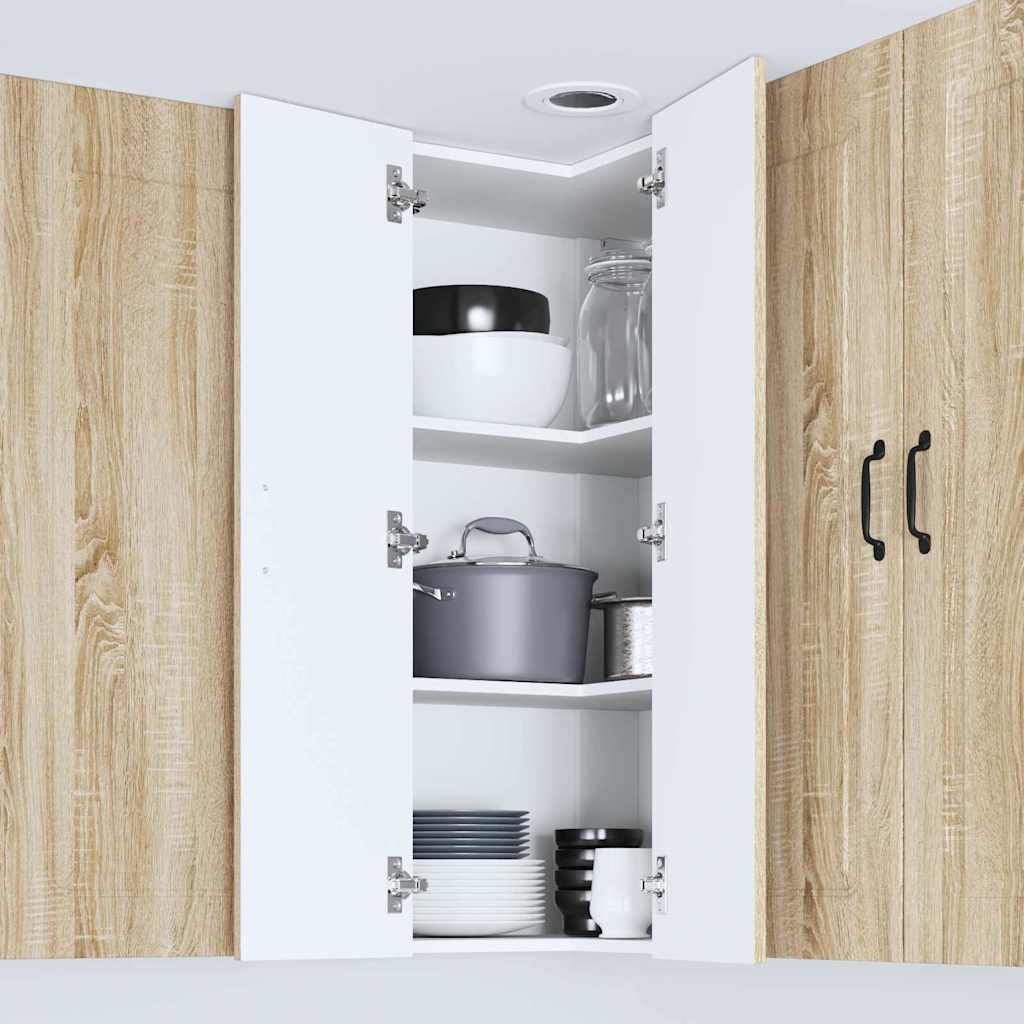Dulap suspendat de bucatarie Stejar Sonoma 57 x 57 x 100 cm — imaginea 5