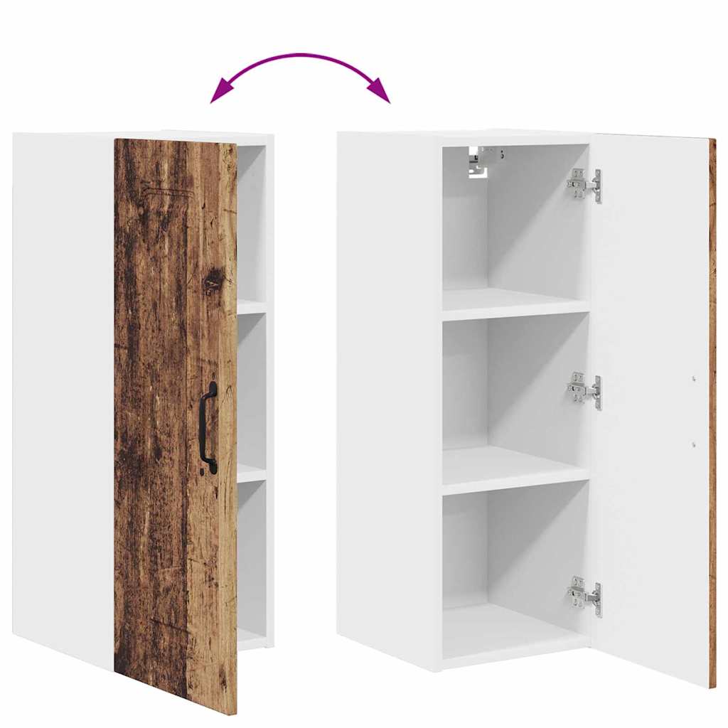 Dulap suspendat de bucatarie cu raft Lemn Vechi 30 x 31 x 80 cm — imaginea 12