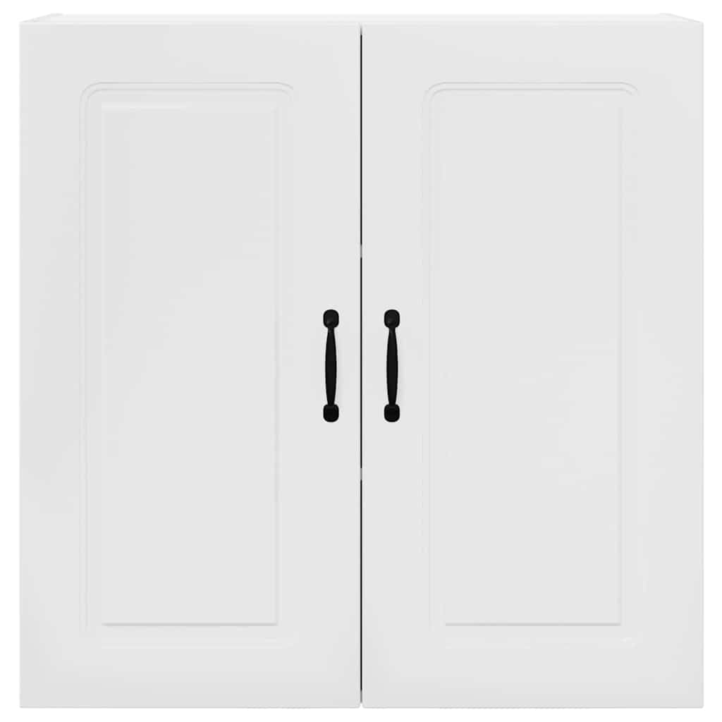 Dulap suspendat de bucatarie cu raft Alb lucios 80 x 31 x 80 cm — imaginea 6