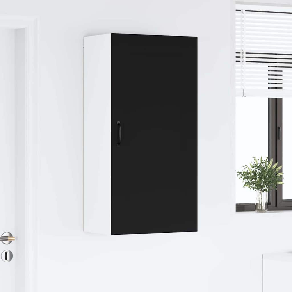 Dulap suspendat de bucatarie cu raft Negru 50 x 31 x 100 cm — imaginea 5