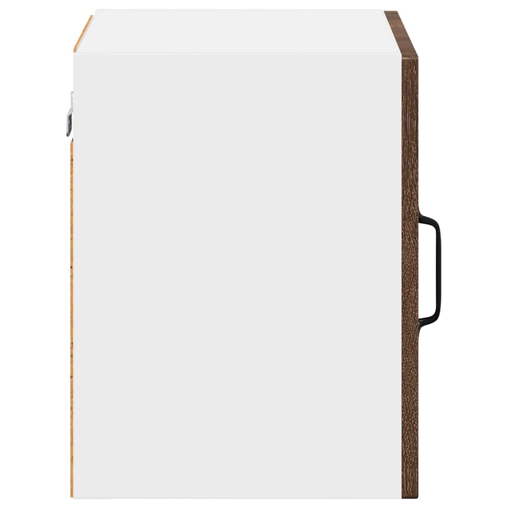 Dulap suspendat de bucatarie cu raft cu usa 2 pcs Stejar inchis — imaginea 9