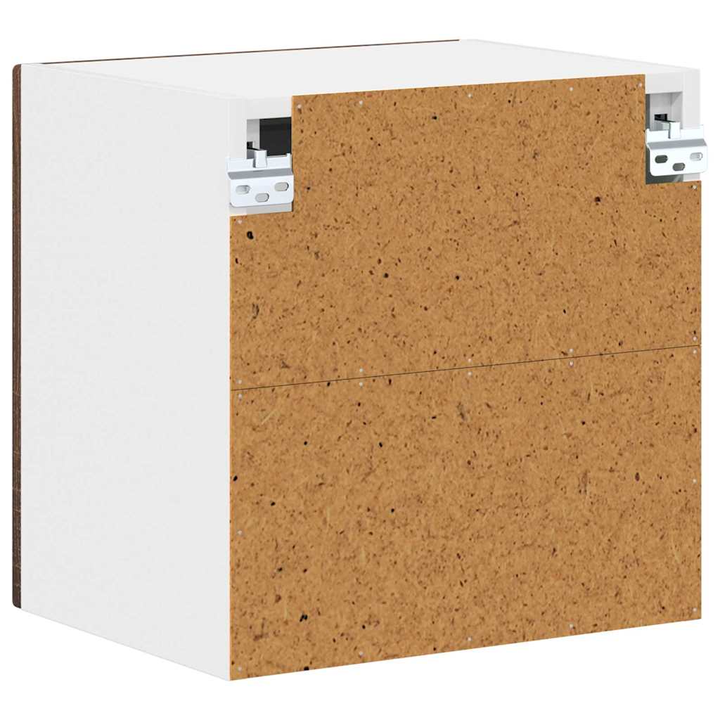 Dulap suspendat de bucatarie cu raft 2 pcs Stejar inchis — imaginea 10