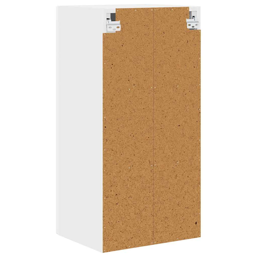 Dulap suspendat de bucatarie cu raft Alb lucios 40 x 31 x 80 cm — imaginea 9