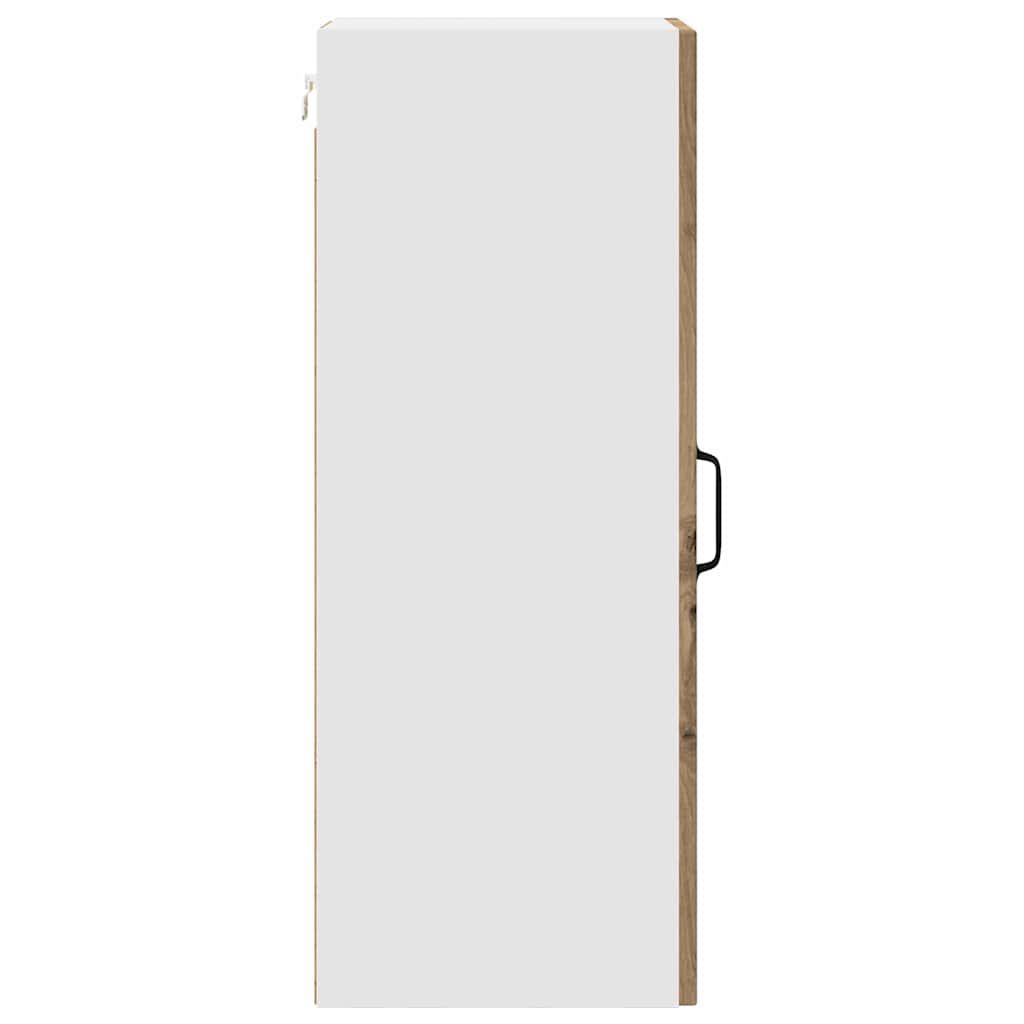 Dulap suspendat de bucatarie cu raft 2 pcs Stejar Artizanal — imaginea 11