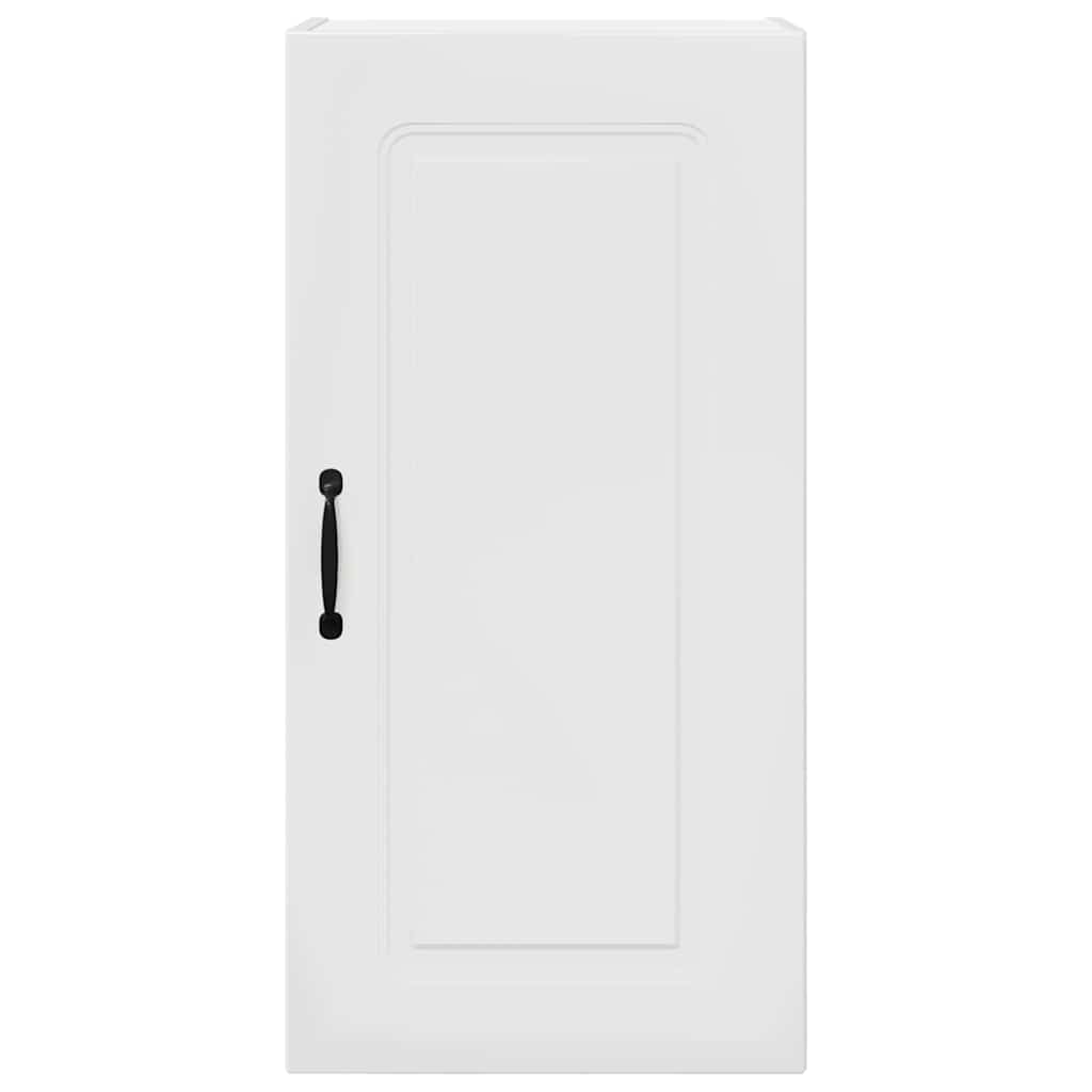 Dulap suspendat de bucatarie cu raft Alb lucios 40 x 31 x 80 cm — imaginea 7