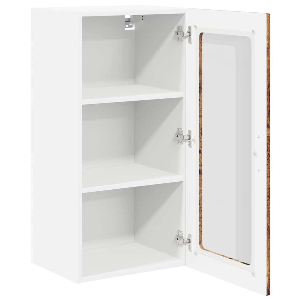 Dulap suspendat de bucatarie 2 pcs Lemn Vechi 40 x 31 x 80 cm — imaginea 7