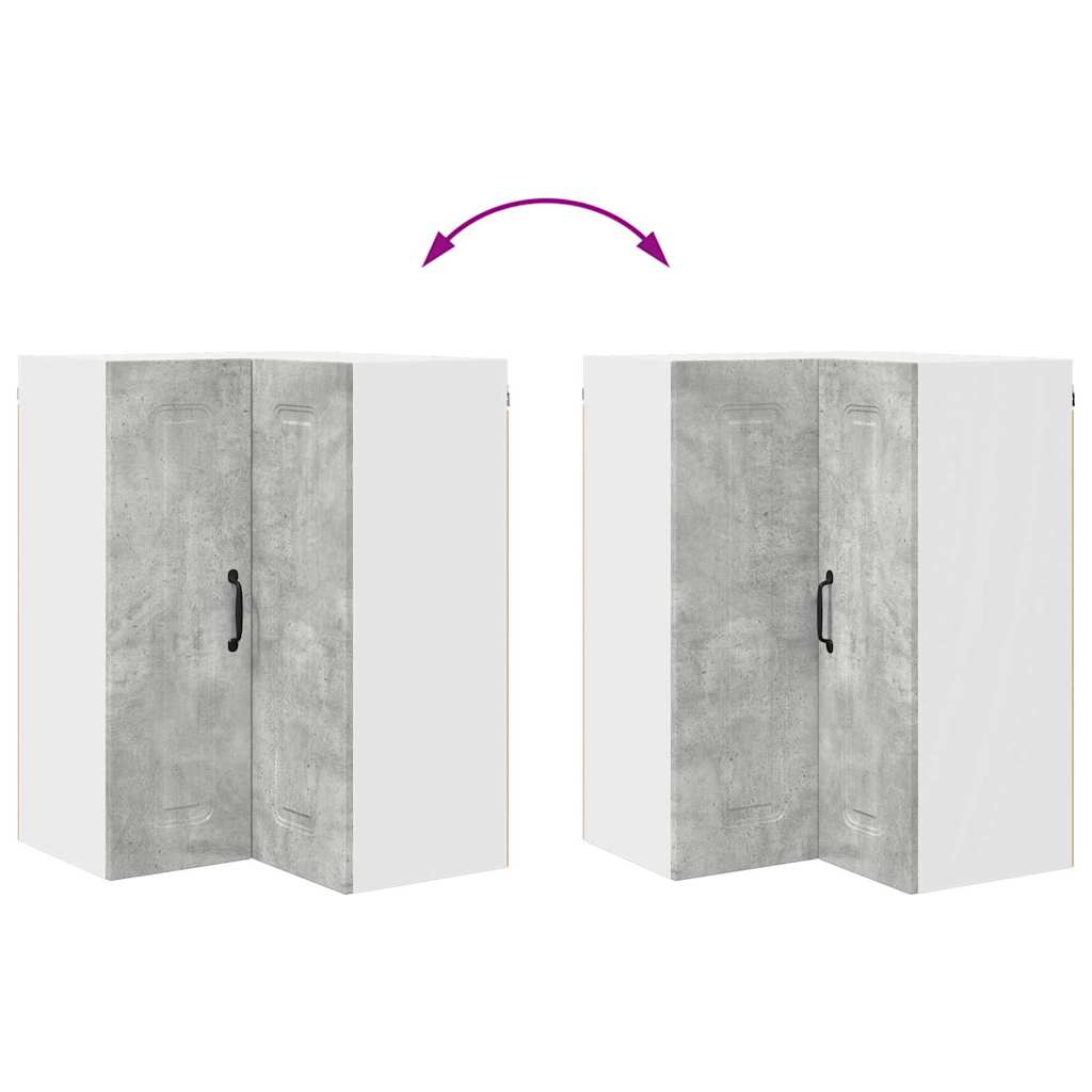 Dulap suspendat de bucatarie Gri din beton 57 x 57 x 80 cm — imaginea 12