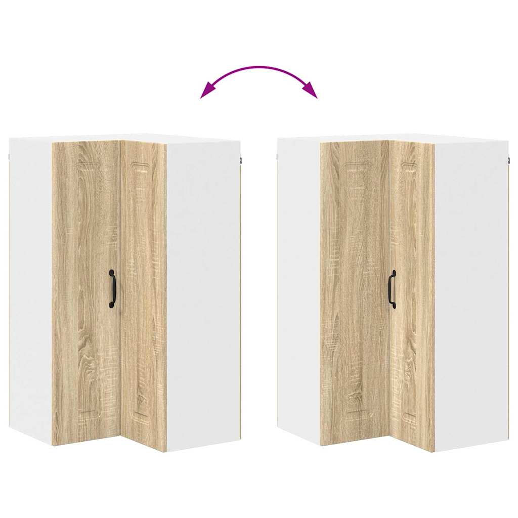 Dulap suspendat de bucatarie Stejar Sonoma 57 x 57 x 100 cm — imaginea 12