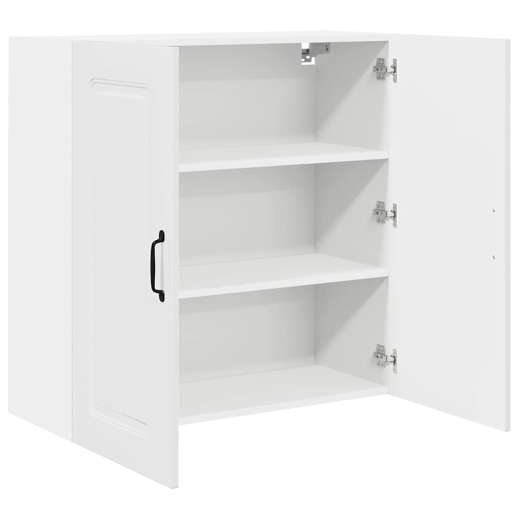 Dulap suspendat de bucatarie cu raft Alb lucios 80 x 31 x 80 cm — imaginea 11