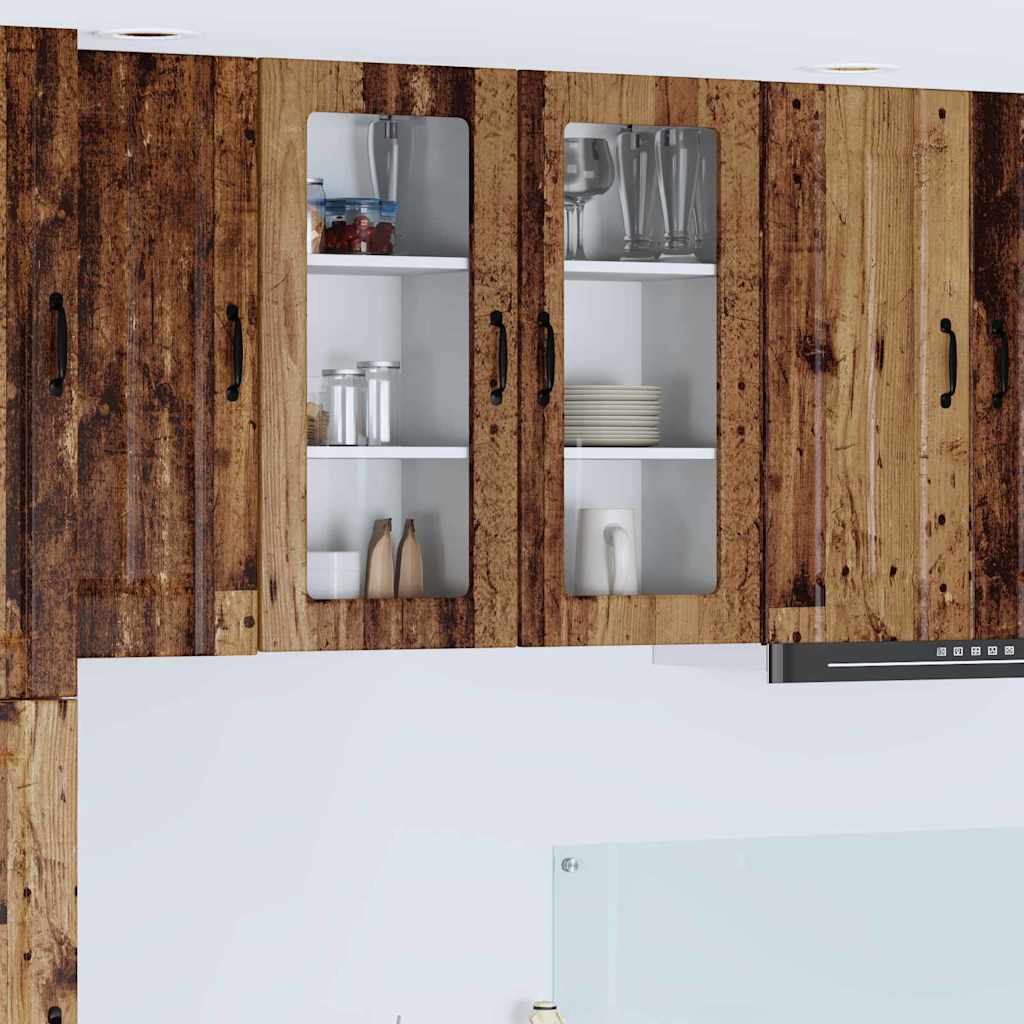 Dulap suspendat de bucatarie cu raft Lemn Vechi 40 x 31 x 80 cm — imaginea 2
