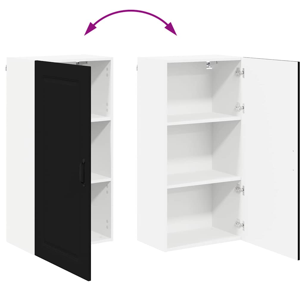 Dulap suspendat de bucatarie cu raft Negru 50 x 31 x 100 cm — imaginea 12