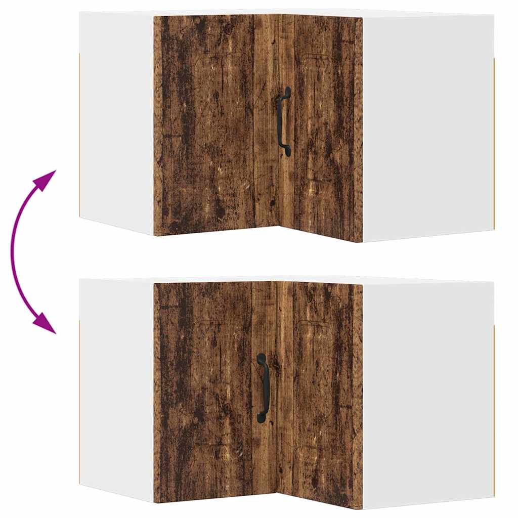 Dulap suspendat de bucatarie cu raft Lemn Vechi 57 x 57 x 40 cm — imaginea 12