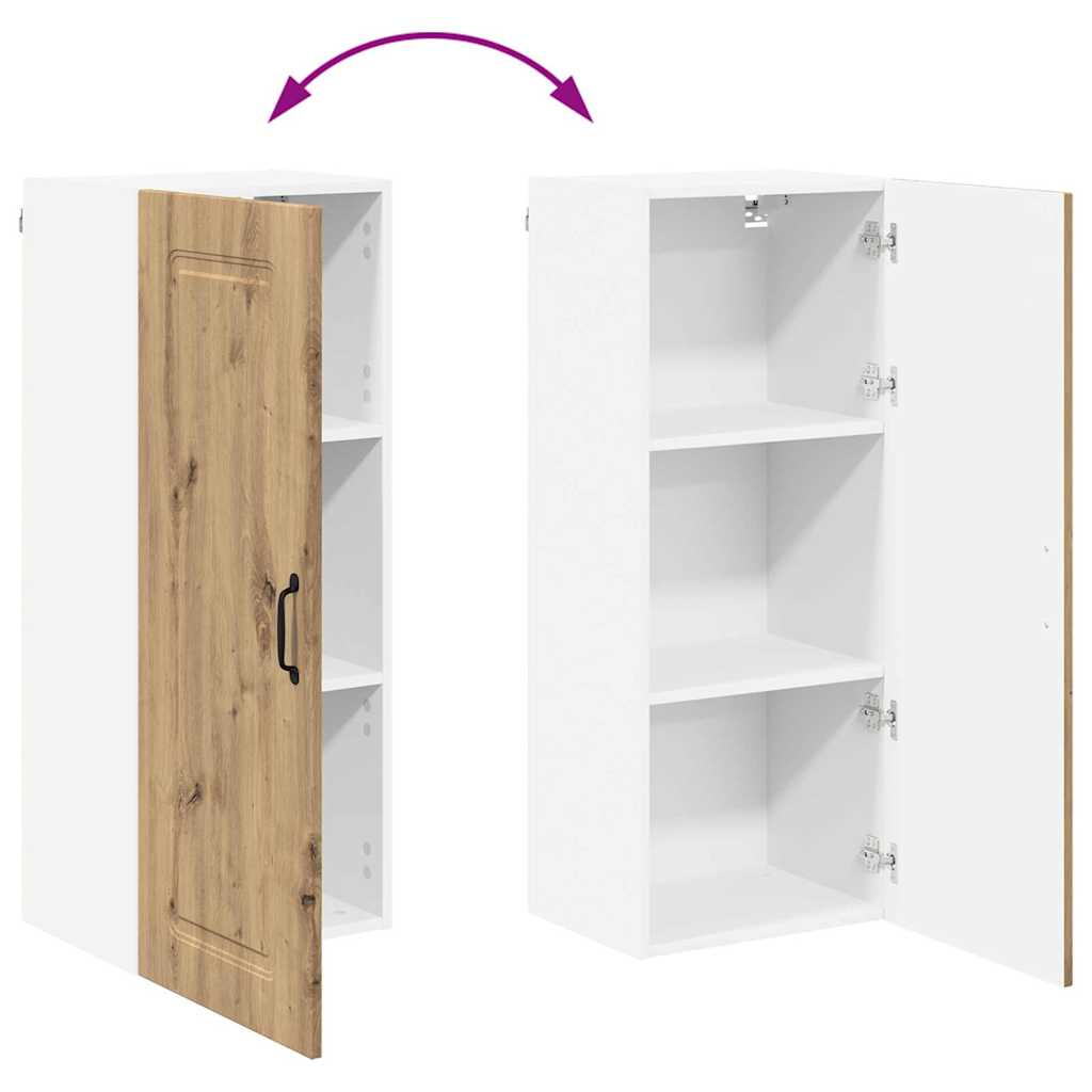 Dulap suspendat de bucatarie Stejar Artizanal 40 x 31 x 100 cm — imaginea 12