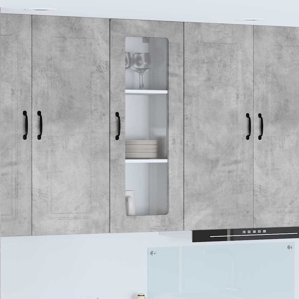 Dulap suspendat de bucatarie Gri din beton 40 x 31 x 100 cm — imaginea 2