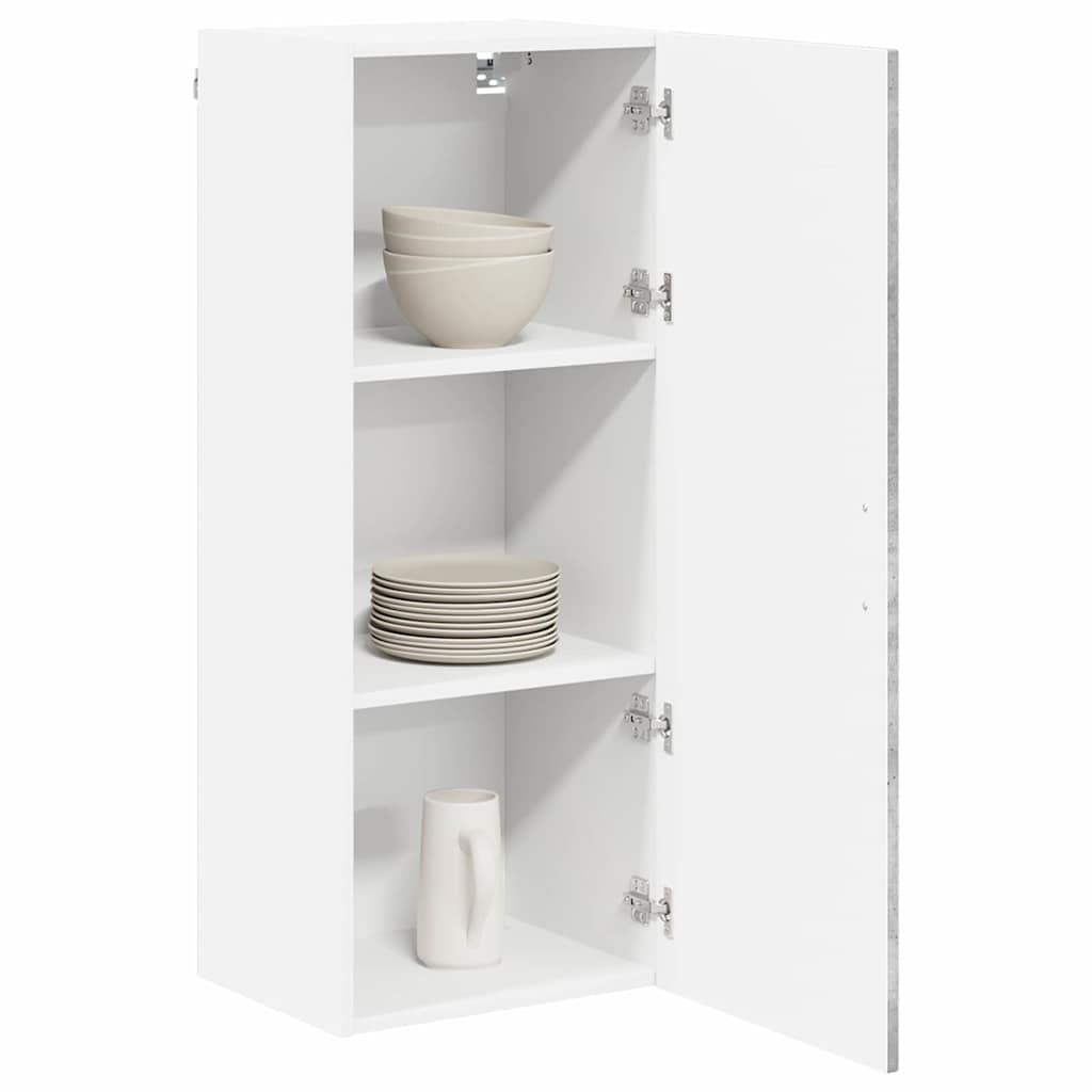 Dulap suspendat de bucatarie Gri din beton 40 x 31 x 100 cm — imaginea 4