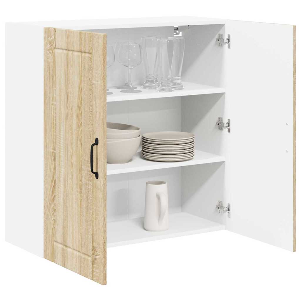 Dulap suspendat de bucatarie Stejar Sonoma 80 x 31 x 80 cm — imaginea 4