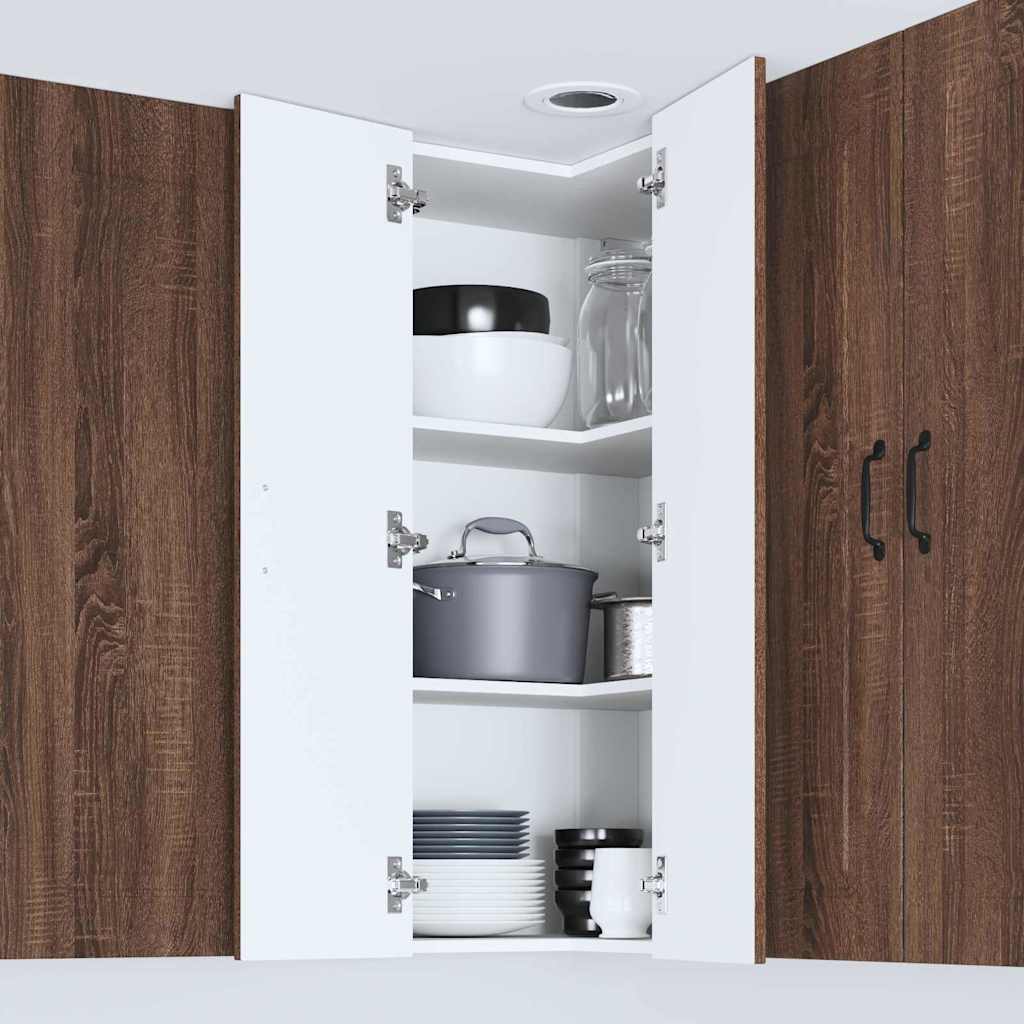 Dulap suspendat de bucatarie Stejar inchis 57 x 57 x 100 cm — imaginea 5