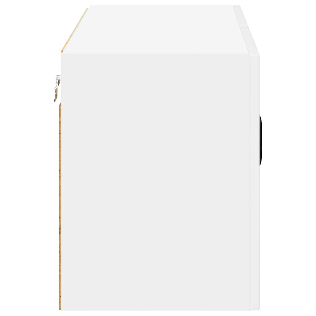 Dulap suspendat de bucatarie cu raft Alb lucios 80 x 31 x 40 cm — imaginea 8