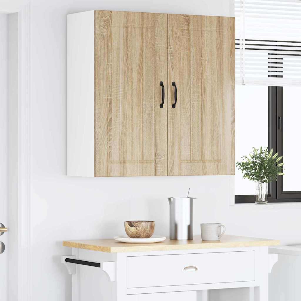 Dulap suspendat de bucatarie Stejar Sonoma 80 x 31 x 80 cm — imaginea 5