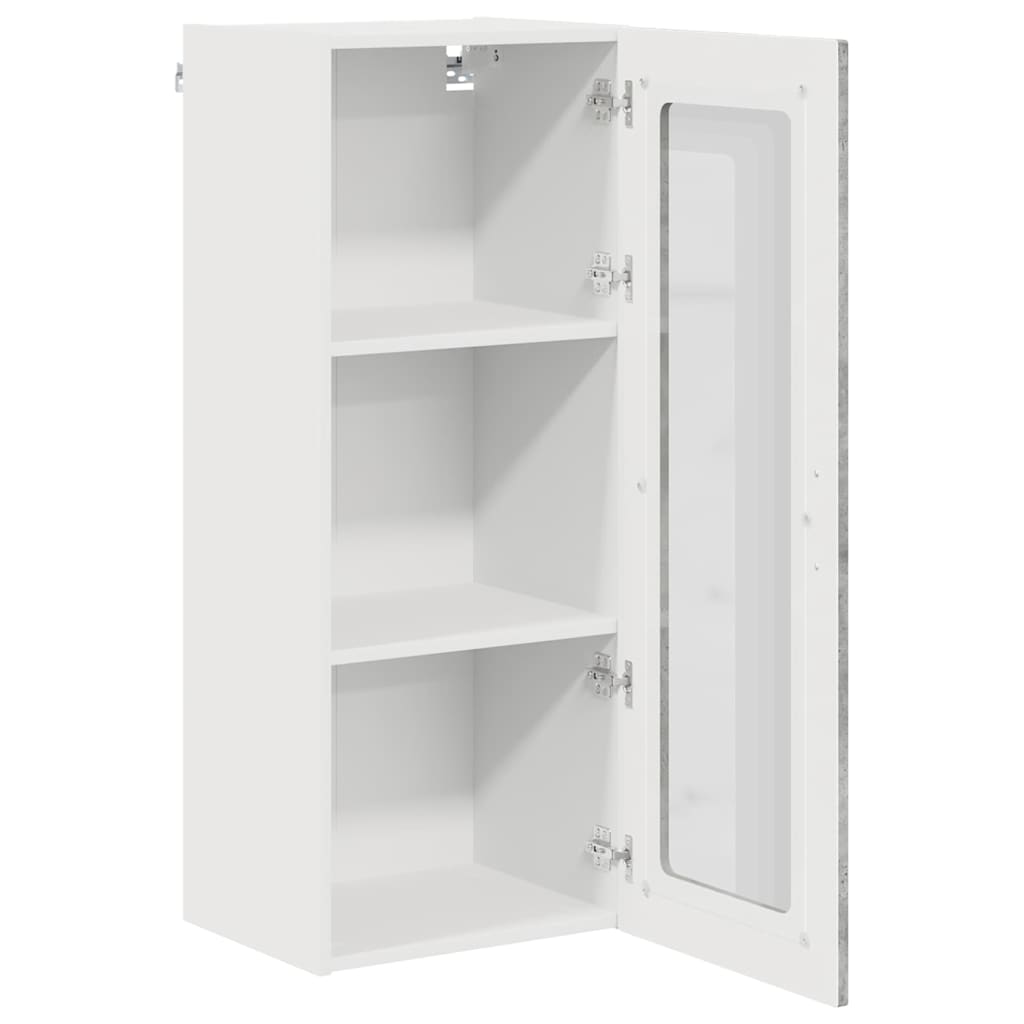 Dulap suspendat de bucatarie Gri din beton 40 x 31 x 100 cm — imaginea 6