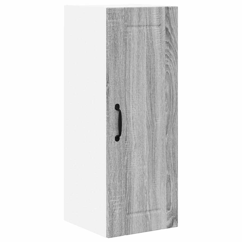 Dulap suspendat de bucatarie cu raft Gri Sonoma 30 x 31 x 80 cm