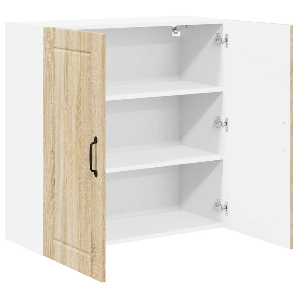 Dulap suspendat de bucatarie Stejar Sonoma 80 x 31 x 80 cm — imaginea 6