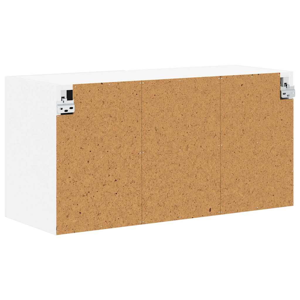 Dulap suspendat de bucatarie cu raft Alb lucios 80 x 31 x 40 cm — imaginea 9