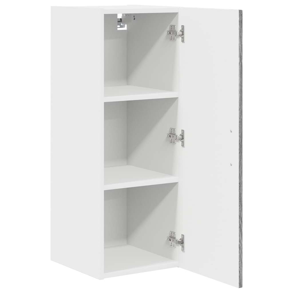 Dulap suspendat de bucatarie 2 pcs Gri Sonoma 30 x 31 x 80 cm — imaginea 7