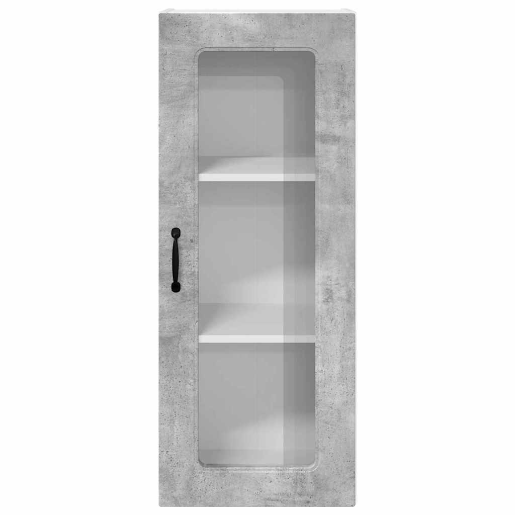 Dulap suspendat de bucatarie Gri din beton 40 x 31 x 100 cm — imaginea 7