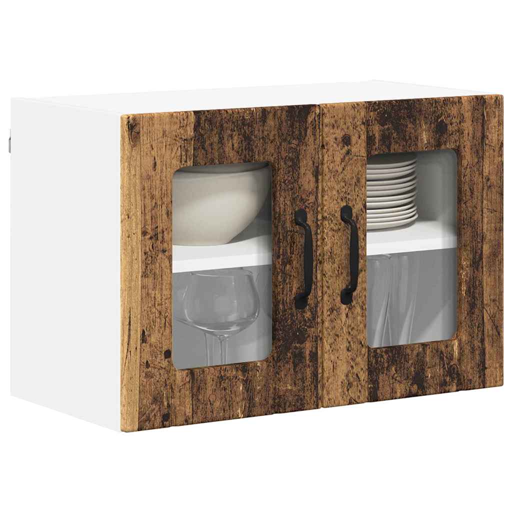 Dulap suspendat de bucatarie 2 pcs Lemn Vechi 60 x 31 x 40 cm — imaginea 4