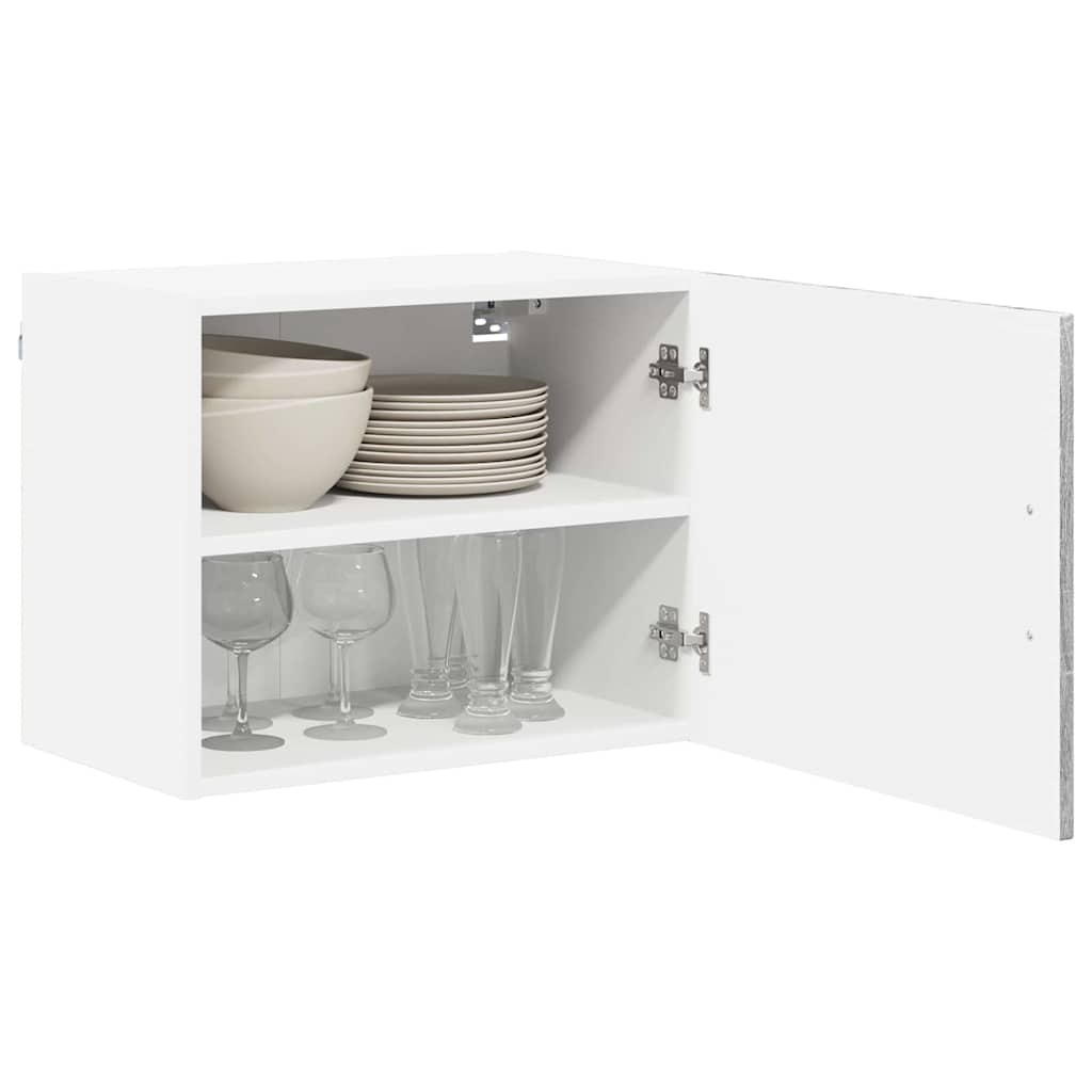 Dulap suspendat de bucatarie cu raft Gri Sonoma 50 x 31 x 40 cm — imaginea 4