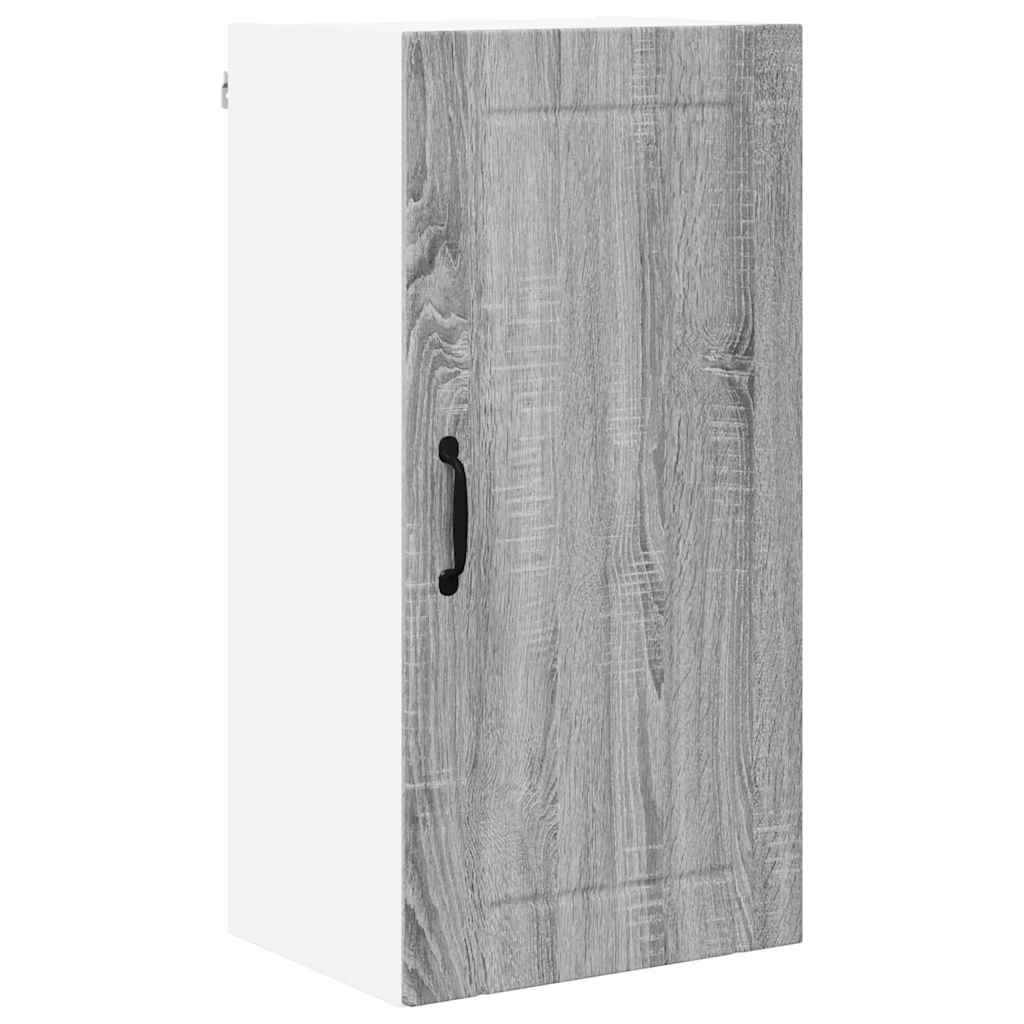 Dulap suspendat de bucatarie cu raft Gri Sonoma 40 x 31 x 80 cm